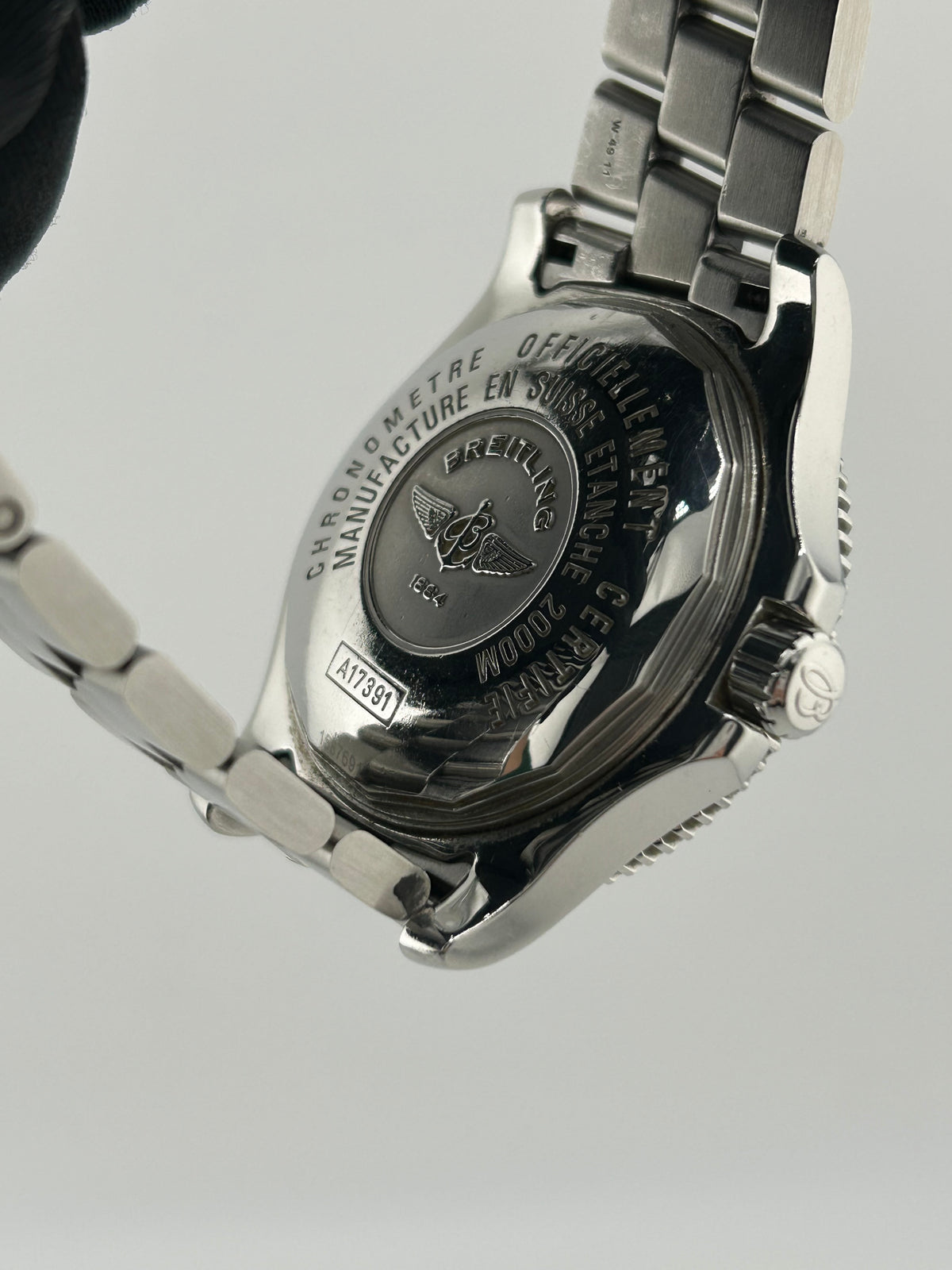 Breitling Superocean 44 Black Arabic Numerals Dial on Stainless Steel Bracelet Ref. A17391/A188B77PRS Complete 2013 — view 7