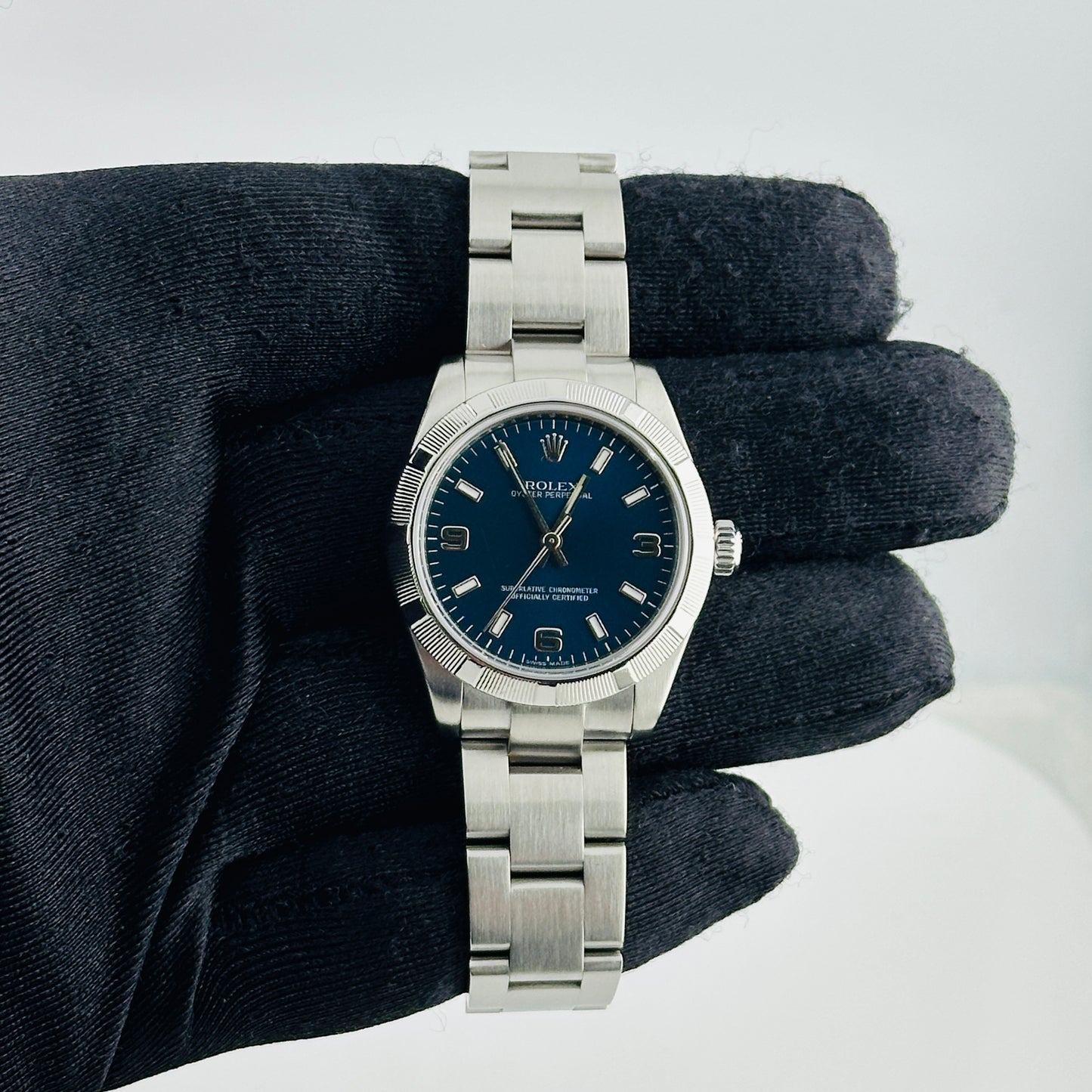 Rolex Oyster Perpetual Blue Dial on Oyster Ref. 177210 2007 — view 2