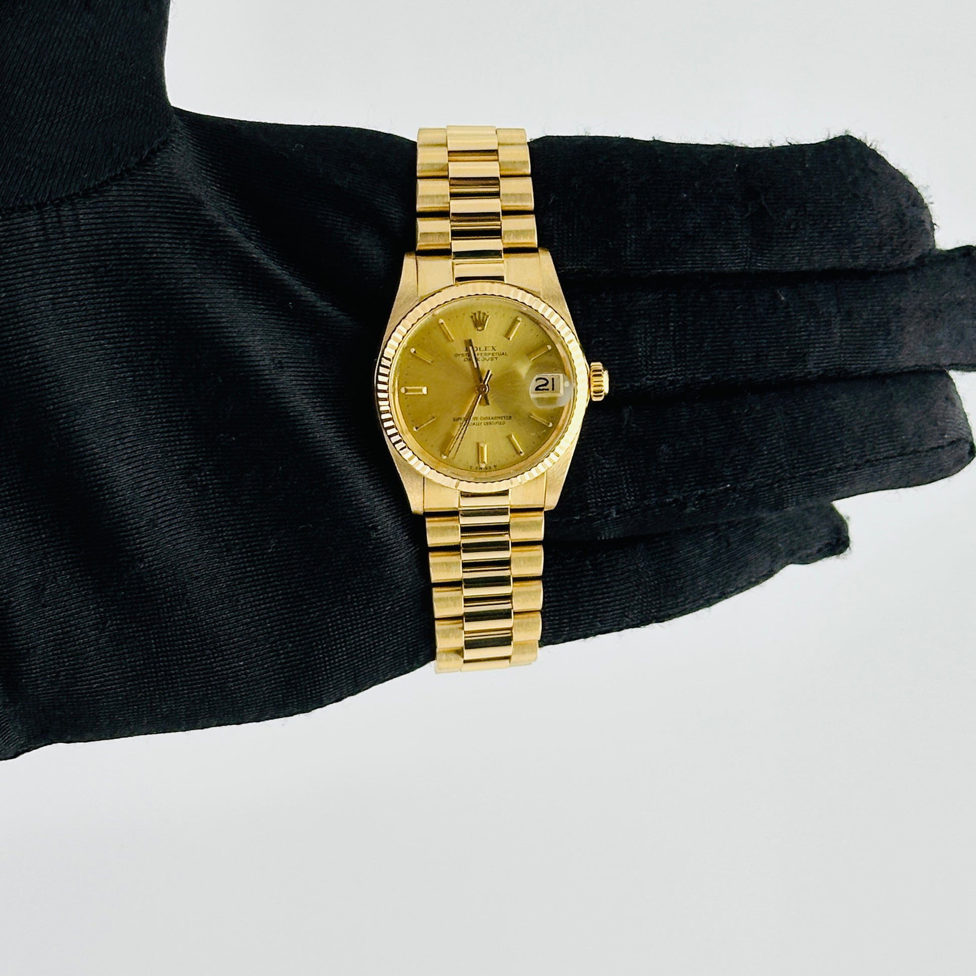 Rolex Datejust Gold Dial on President Ref. 6827 1981 — view 2