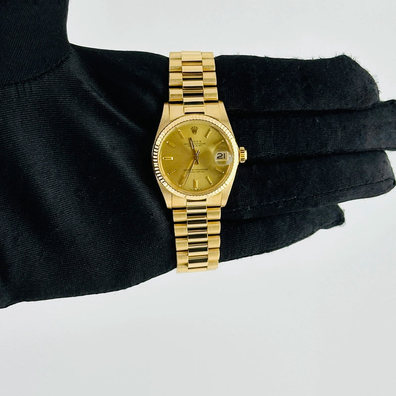 Rolex Datejust Gold Dial on President Ref 6827