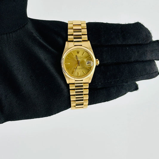 Rolex Datejust Gold Dial on President Ref 6827