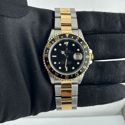 Rolex GMT-Master II Black Dial on Oyster Ref 16713