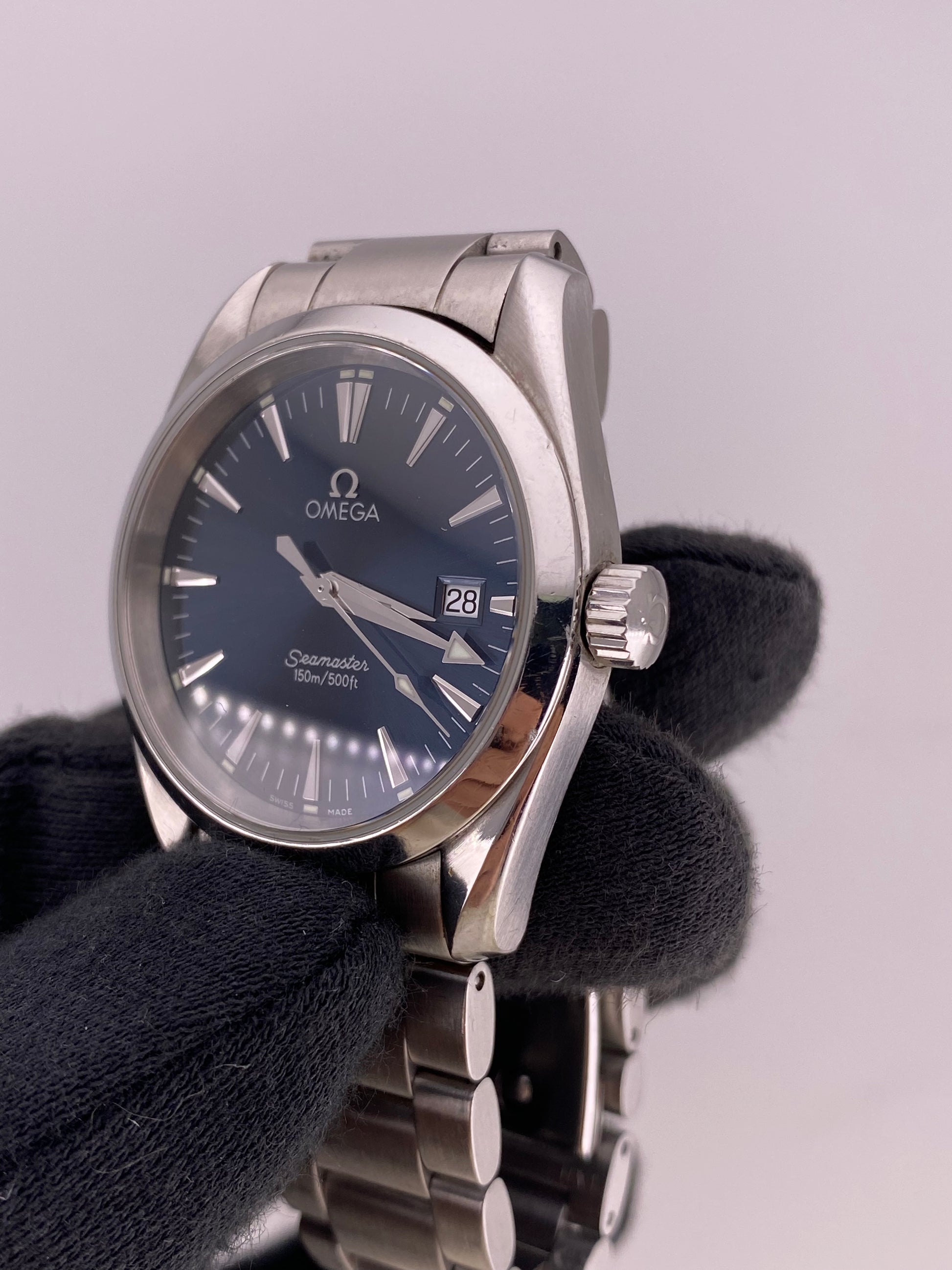 Omega Seamaster Blue Dial on Stainless Steel Bracelet Ref. 2518.80.00 — view 2