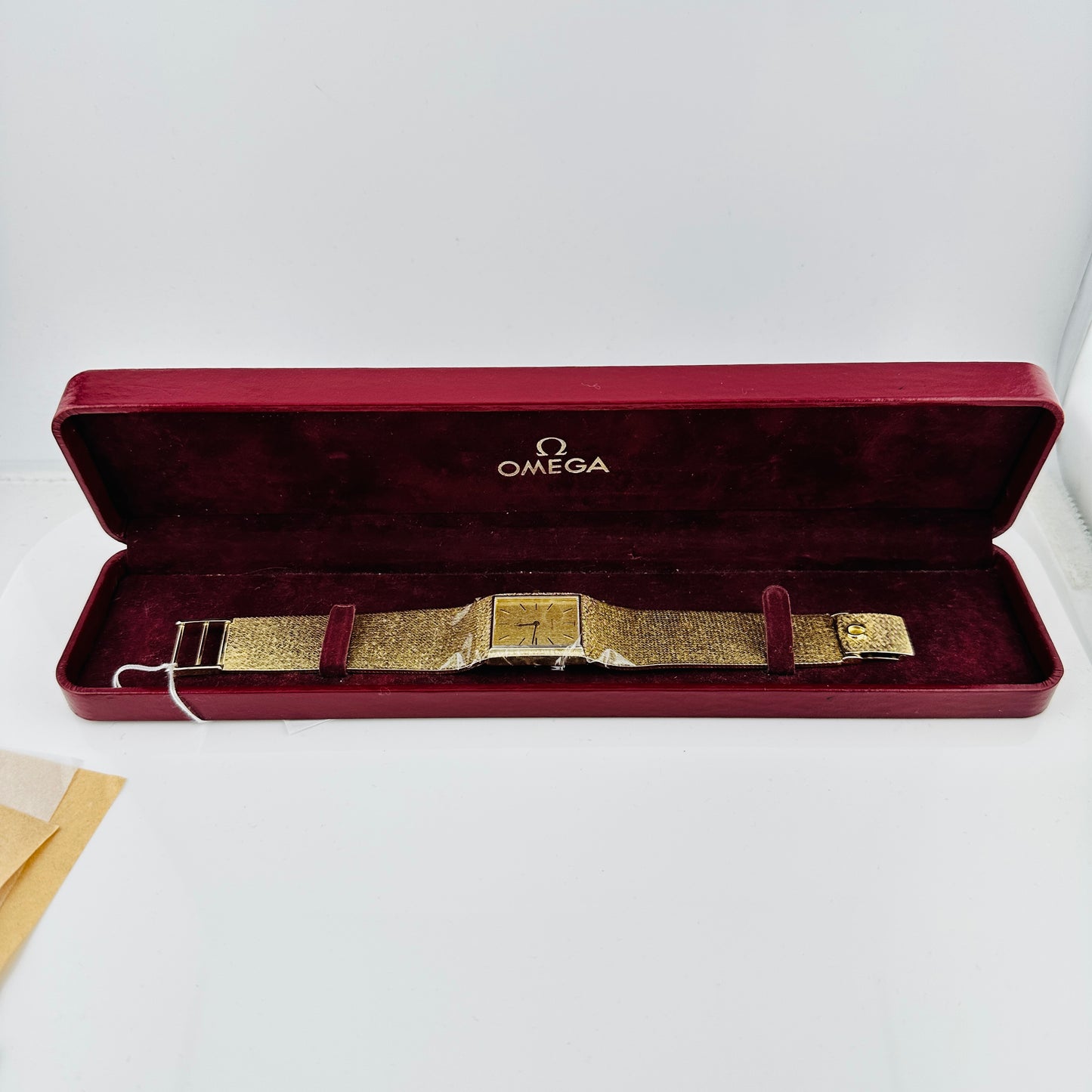Omega Vintage Cocktail Gold Linen Stick Dial on Mesh Ref. 19130063913006 — view 6