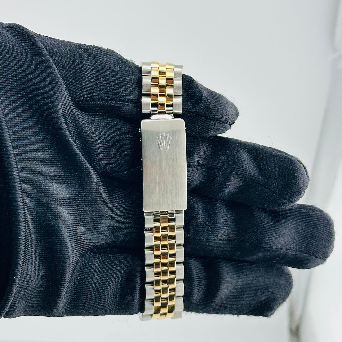 Rolex Datejust Refinished Grey Diamond Dial on D Link Jubilee Bracelet Ref. 68273 1989 — view 4