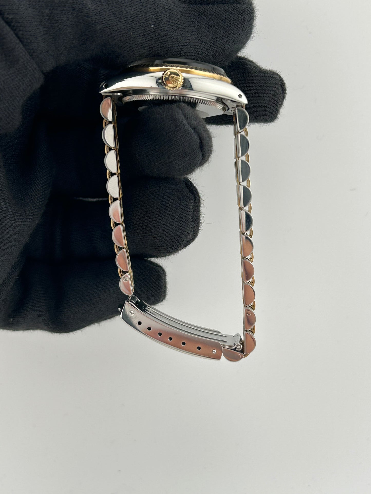 Rolex Datejust Champagne Stick Dial on D Link Jubilee Bracelet Ref. 68273 1984 — view 6