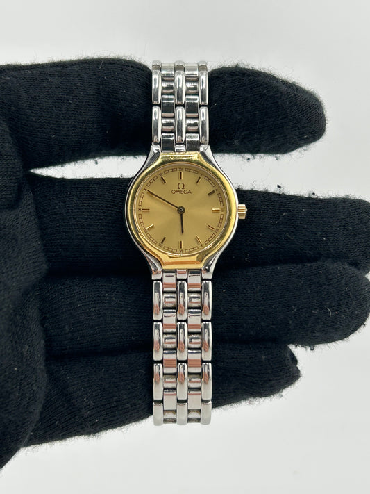 Omega De Ville Yellow Dial on Stainless Steel Bracelet Ref. 4360.13.00 — view 2