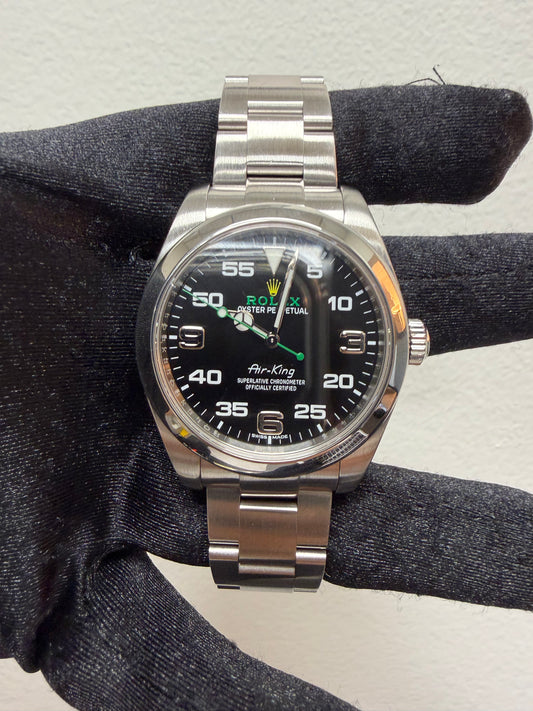 Rolex Airking Black Dial on Oyster Ref. 116900 Card 2019 — view 2
