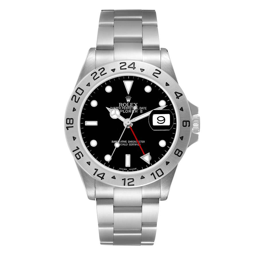 Rolex Explorer II Black Dial on Oyster Ref. 16570 Papers Open Date