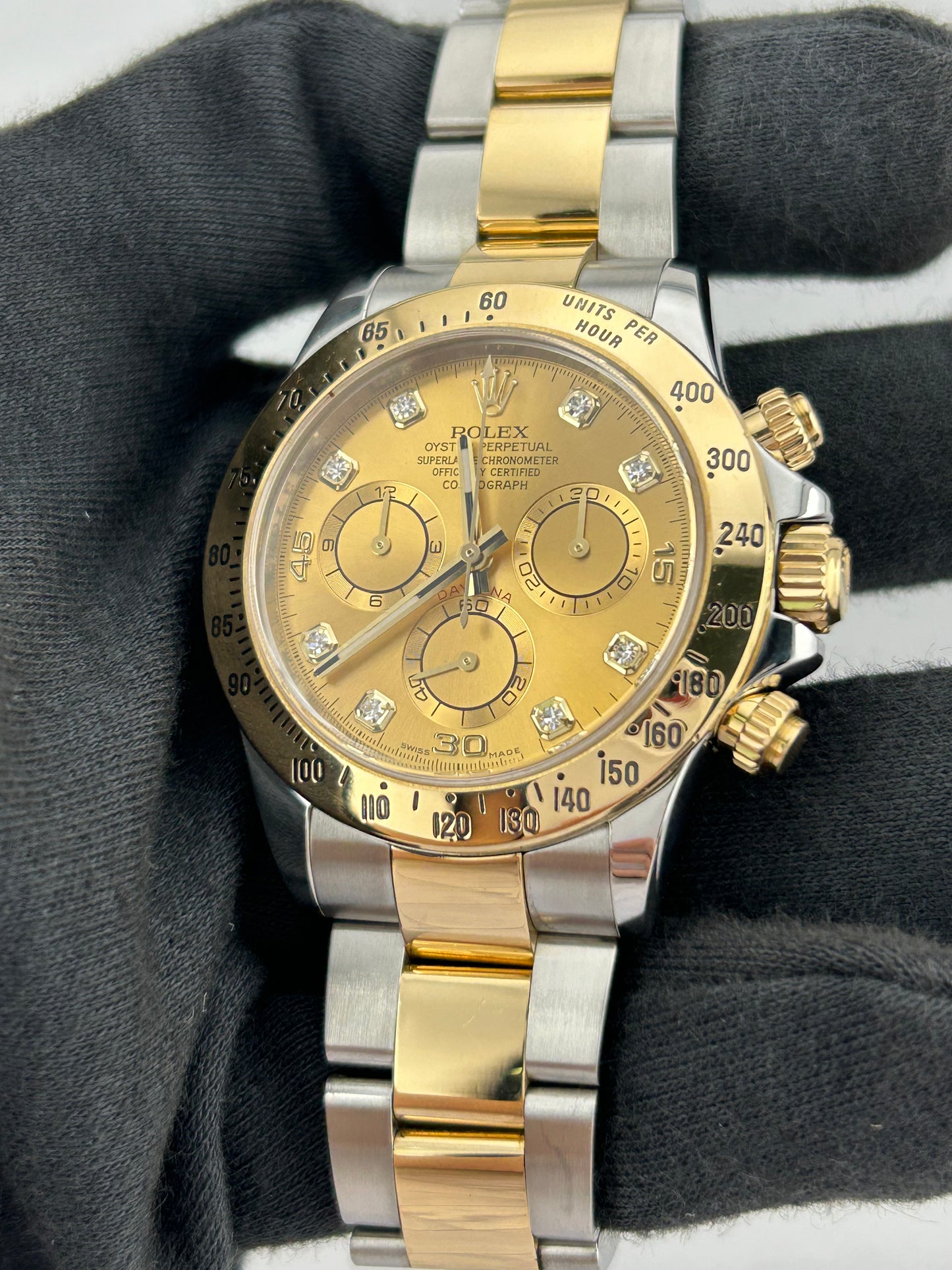 Rolex Daytona Champagne Diamond Dial on Oyster Ref. 116523 Card 2014 — view 2