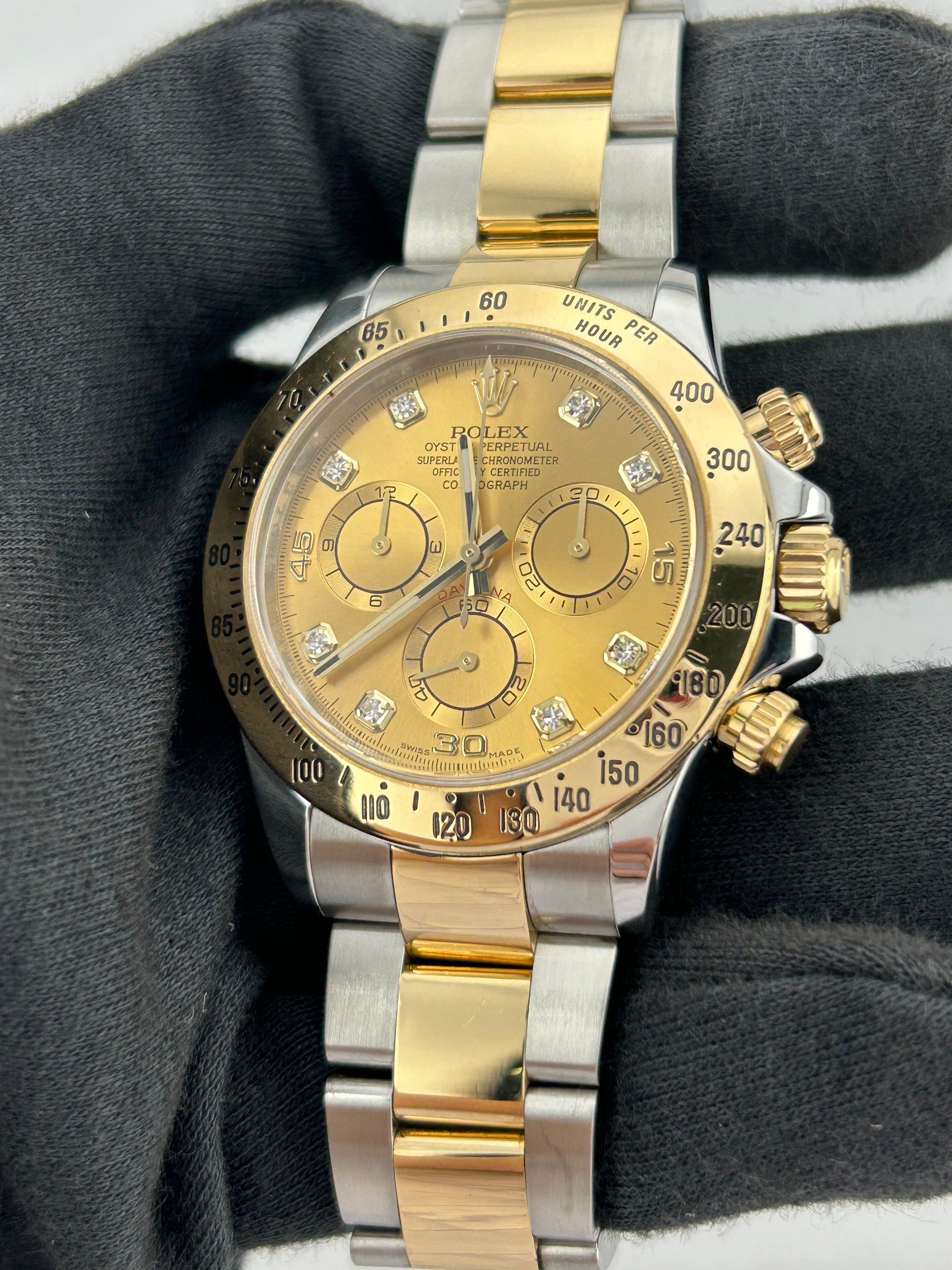 Rolex Daytona Champagne Diamond Dial on Oyster Ref. 116523 Card 2014 — view 2