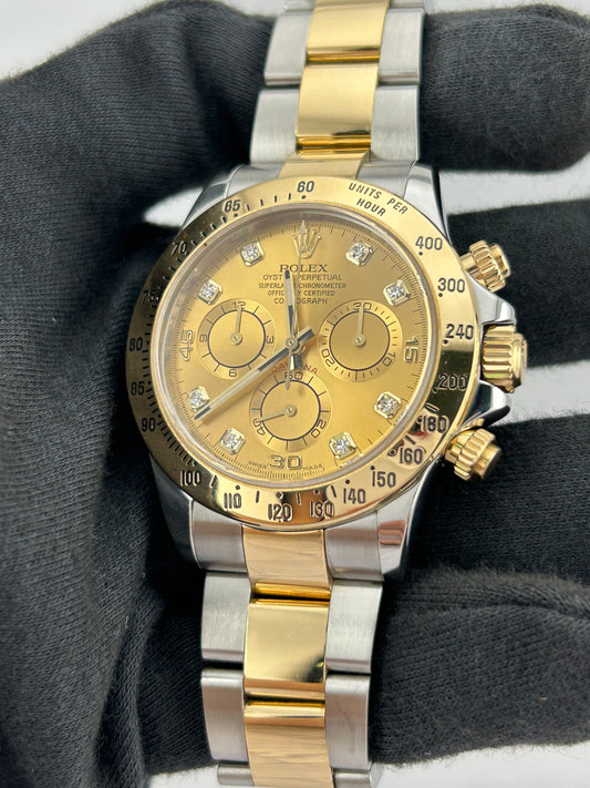 Rolex Daytona Champagne Diamond Dial on Oyster Ref. 116523 Card 2014 — view 2