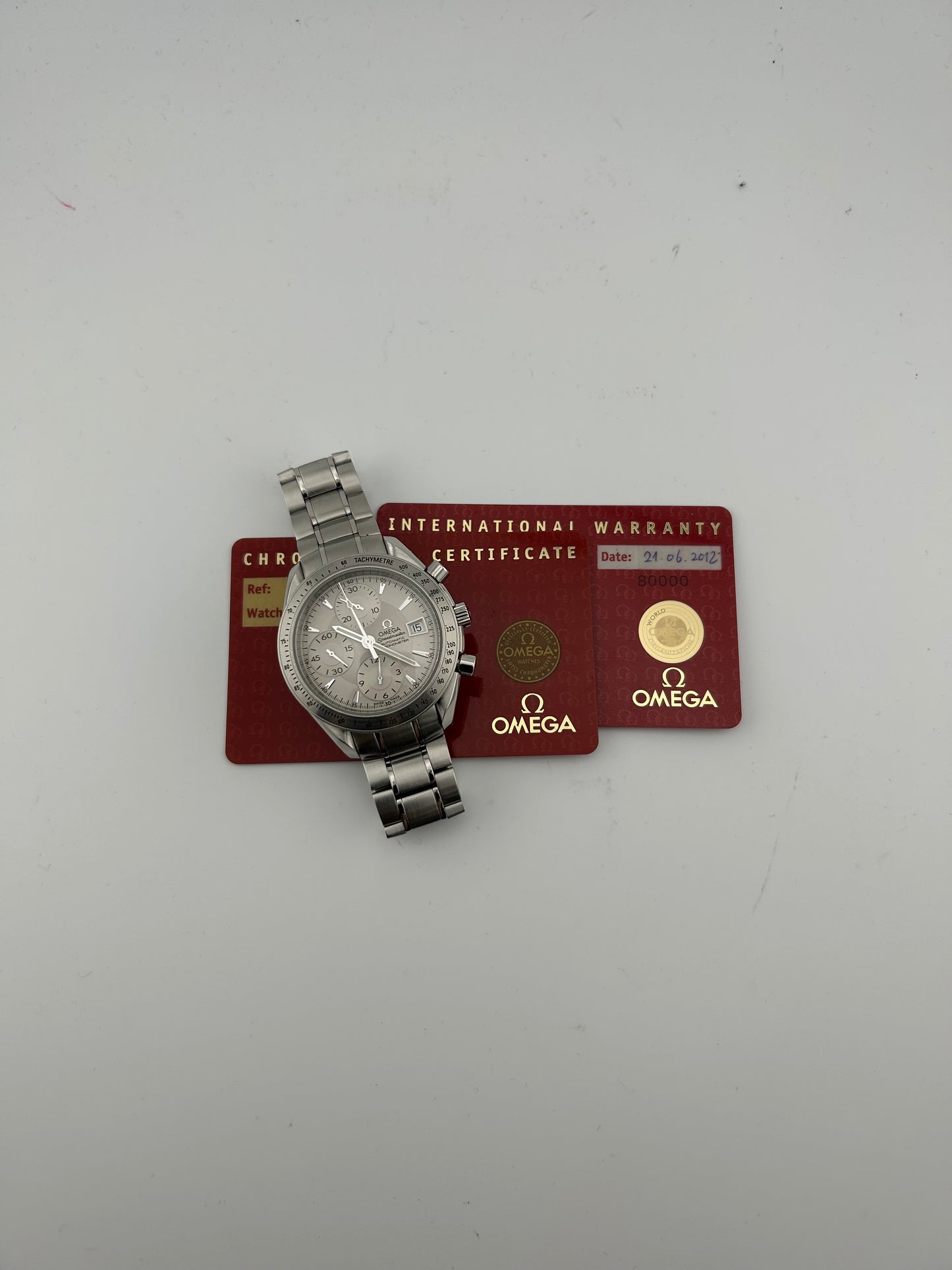 Omega Speedmaster Date Silver Dial on Stainless Steel Bracelet Ref. 3211.30.00 Card 2012 — view 7