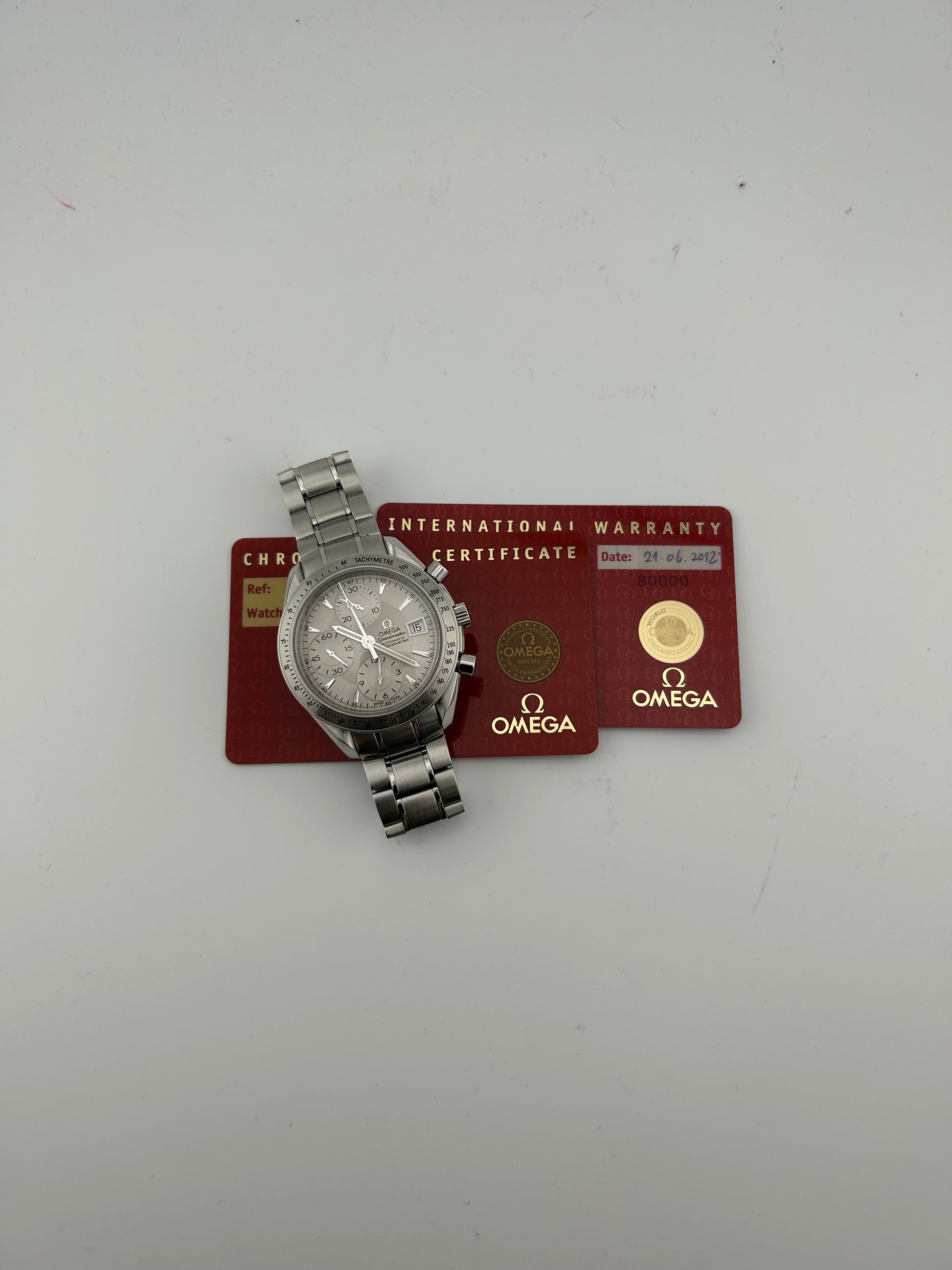 Omega Speedmaster Date Silver Dial on Stainless Steel Bracelet Ref. 3211.30.00 Card 2012 — view 7