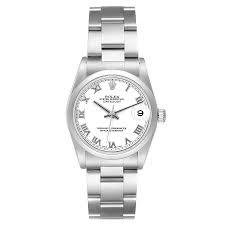 Rolex Datejust White Roman Dial on Oyster Ref. 78240 Papers 2002