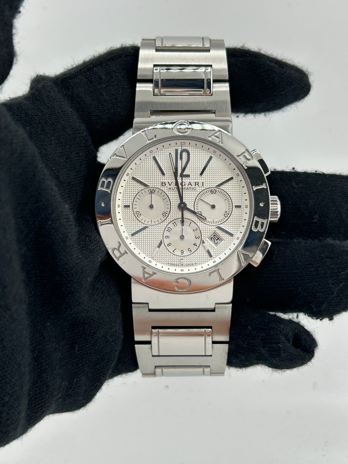 Bvlgari Bulgari Silver Dial Ref. BB42SSCH Complete Open Date