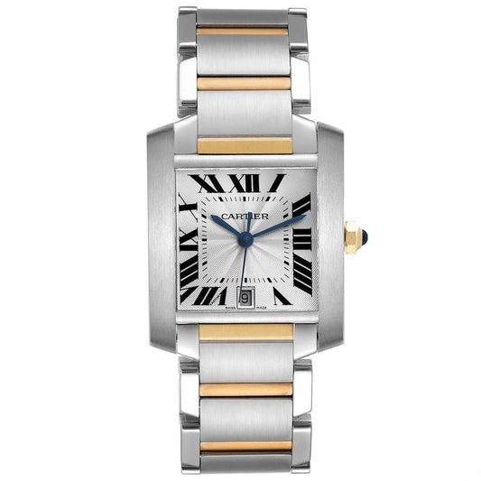 Cartier Tank Francaise Silver Roman Dial Ref 2302