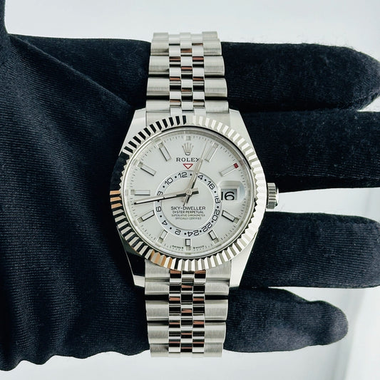 Rolex SkyDweller White Index Dial on Jubilee Ref 336934 with Card 2026