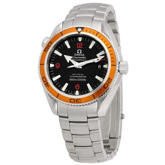 Omega Seamaster Planet Ocean Black Dial on Stainless Steel Bracelet Ref. 2209.50.00 Card