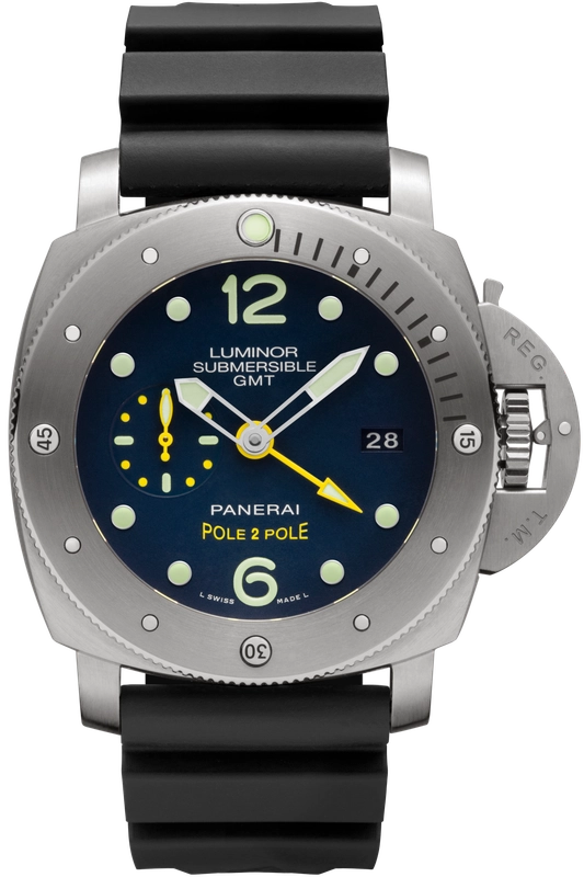 Panerai Luminor Submersible Blue Dial on Rubber Ref PAM00719 with Papers 2017