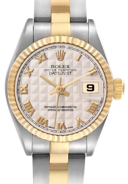 Rolex Datejust Lady White Roman Dial on 2 Tone Jubilee D Link Bracelet Ref. 79173 2002