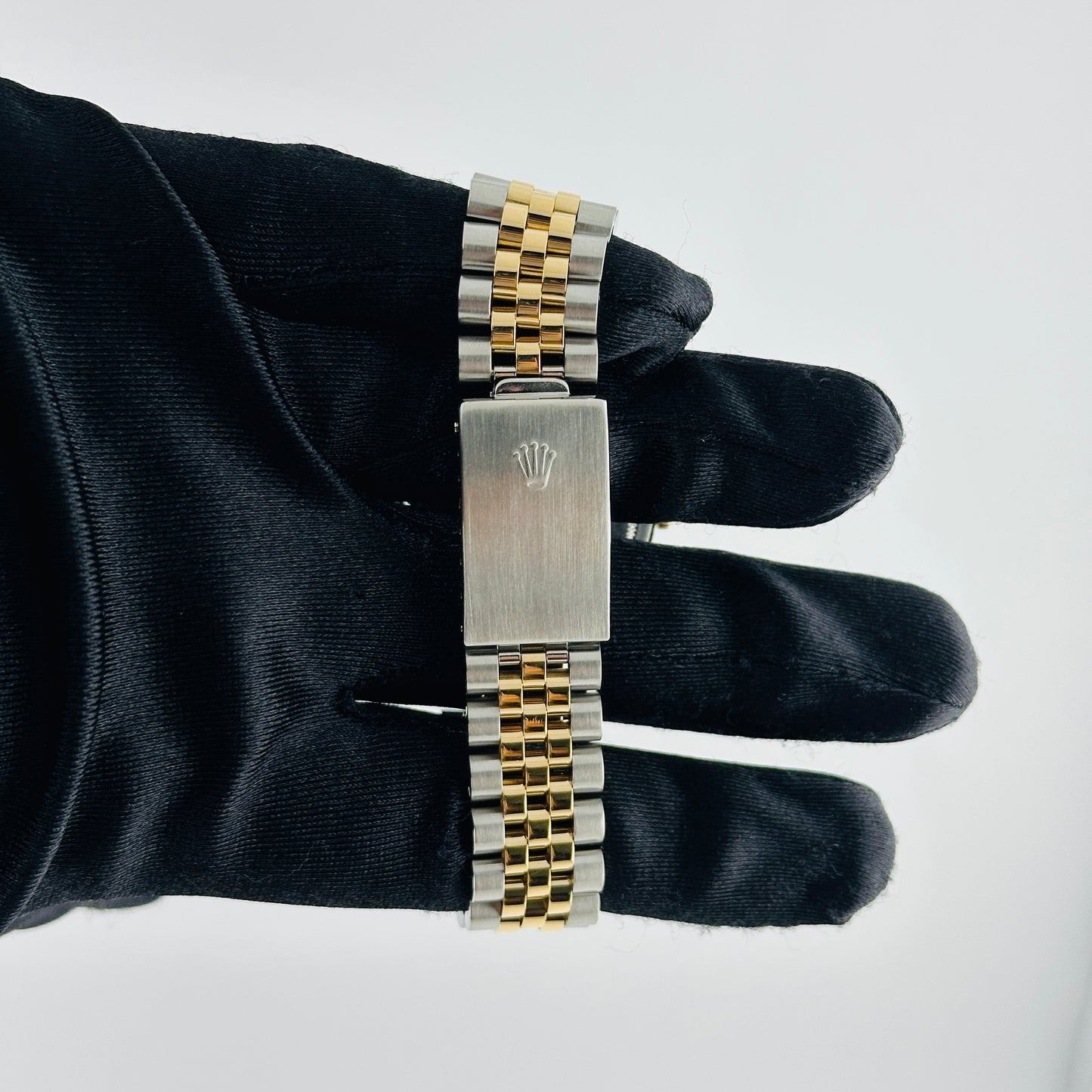 Rolex Datejust Champagne Diamond Factory Dial on D Link Jubilee Bracelet Ref. 16233G Papers 1995 — view 4
