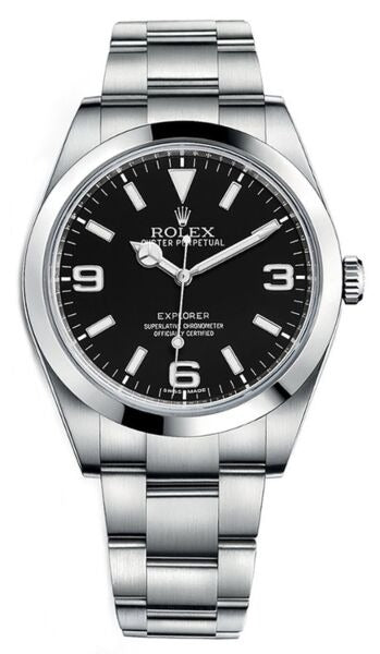 Rolex Explorer I Black Dial on Oyster Ref. 214270 Card 2016