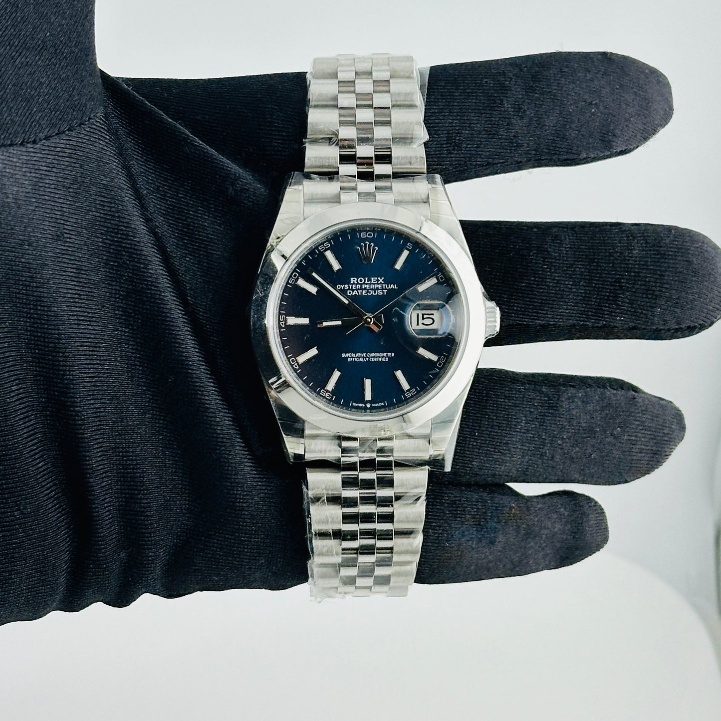 Rolex Datejust Blue Index Dial on Jubilee Ref. 126300 Card 2019 — view 2