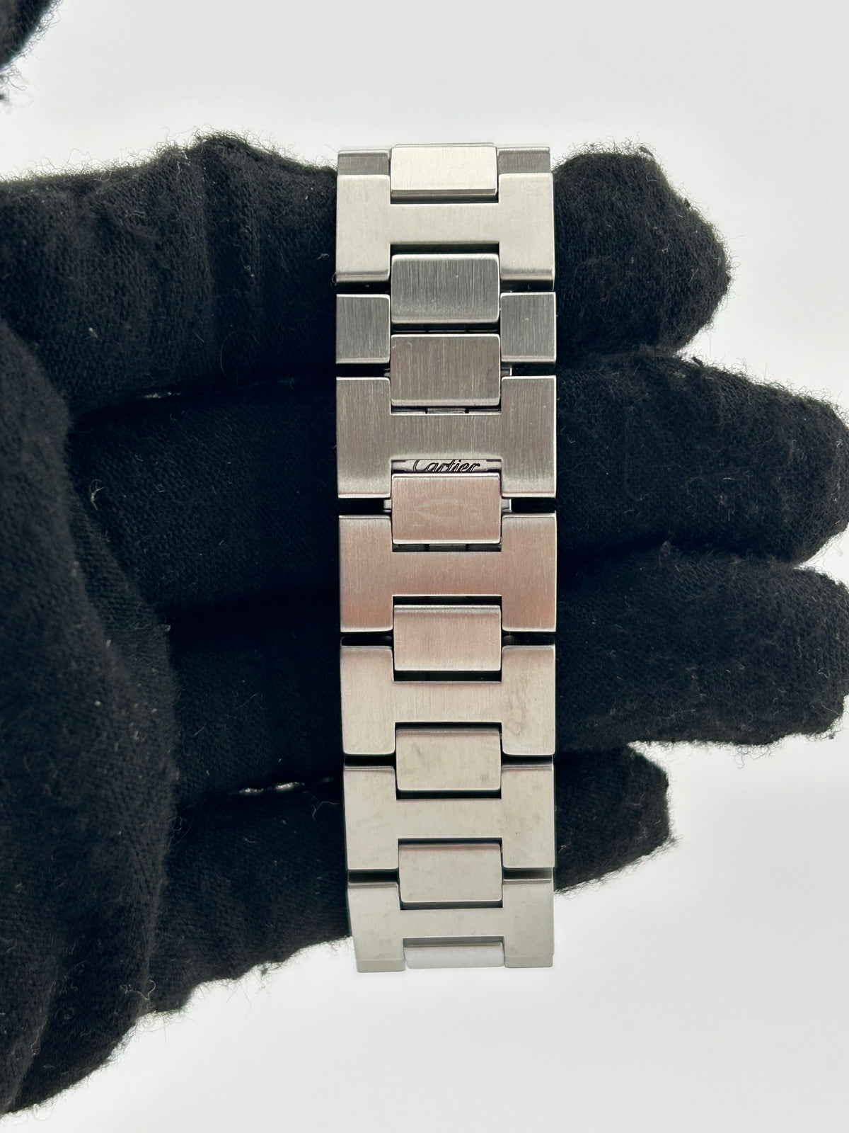 Cartier Pasha C Black Dial on Stainless Steel Bracelet Ref. W31043M7 — view 4