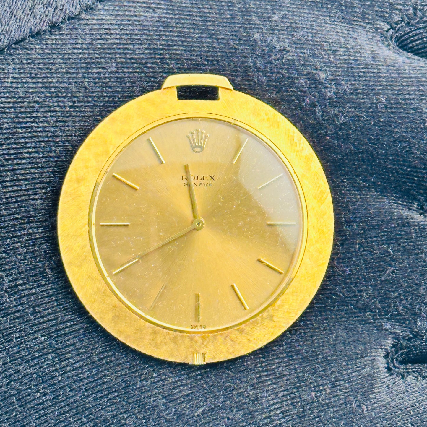 Rolex Cellini Pocket Watch Gold Dial Ref. 3608J 1966 — view 2