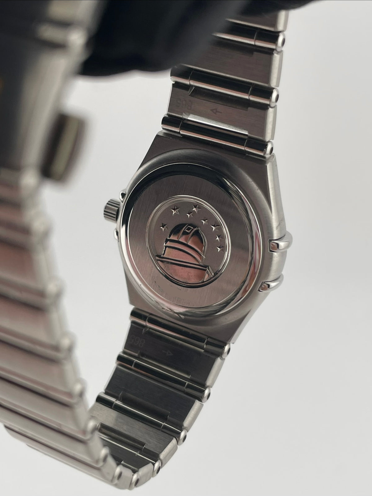 Omega Constellation Navy Gray Dial on Stainless Steel Bracelet Ref. 1562.40.00 Card Open Date — view 4