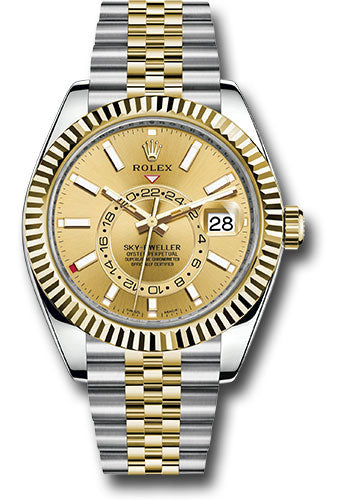 Rolex SkyDweller Champagne Dial on Jubilee Ref. 326933 Card 2021