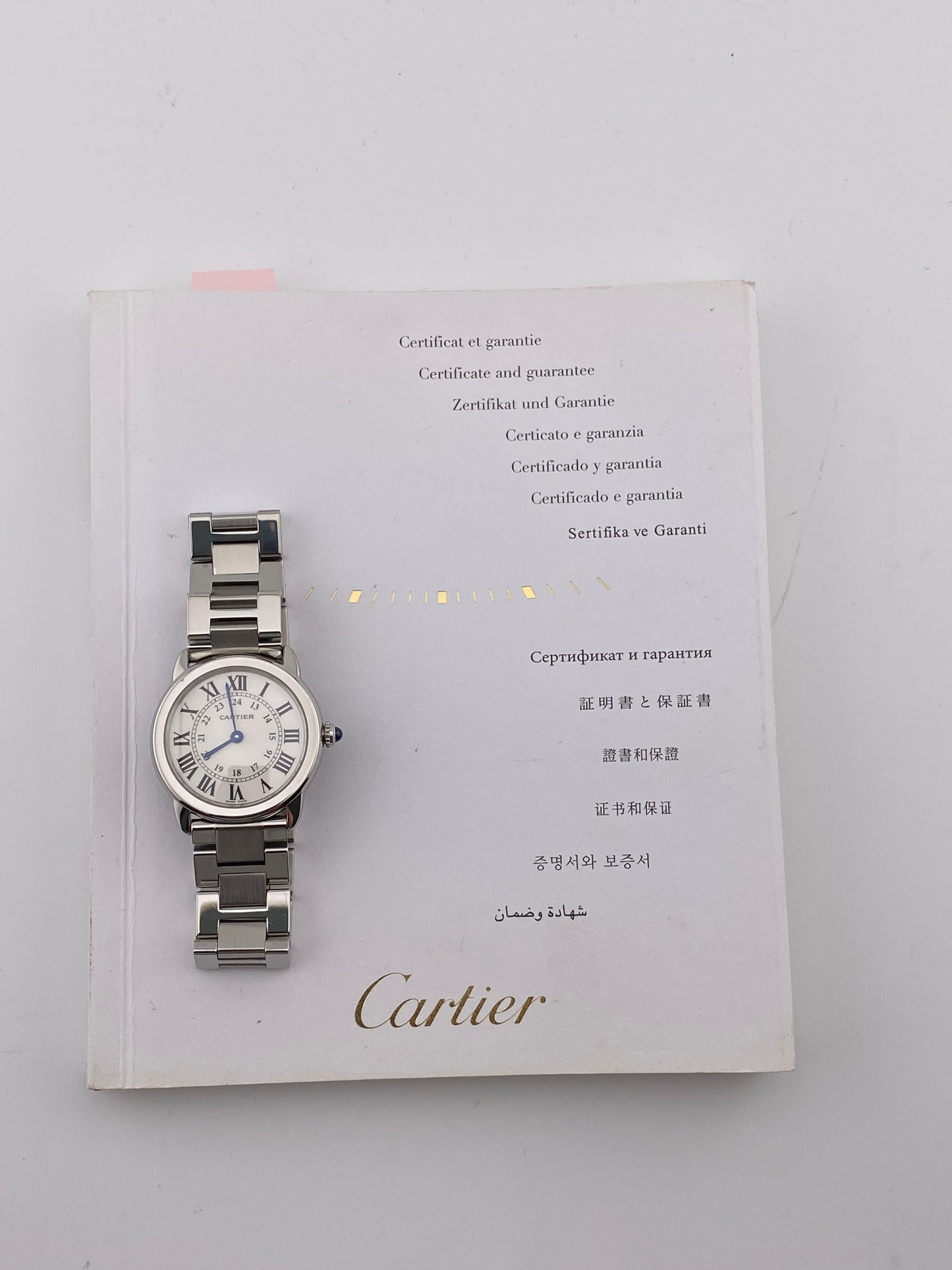 Cartier Ronde Solo Silver Roman Dial on Stainless Steel Bracelet Ref. W6701004 Papers 2011 — view 7