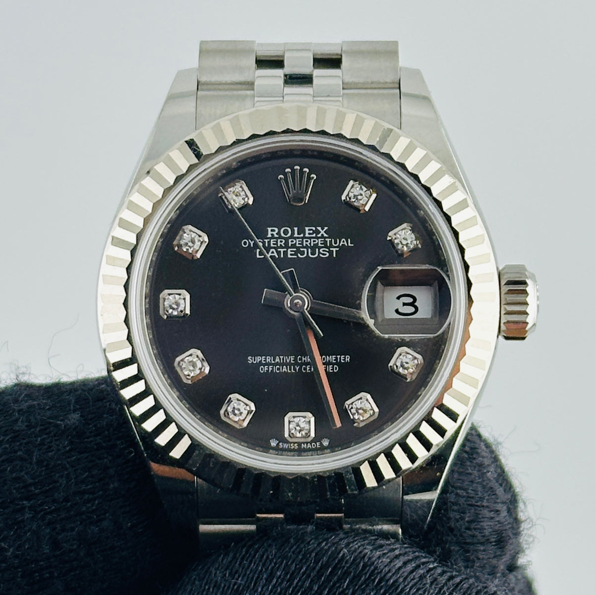 Rolex Datejust Lady Rhodium Diamond Dial on Jubilee Ref. 279174 Card 2019 — view 2