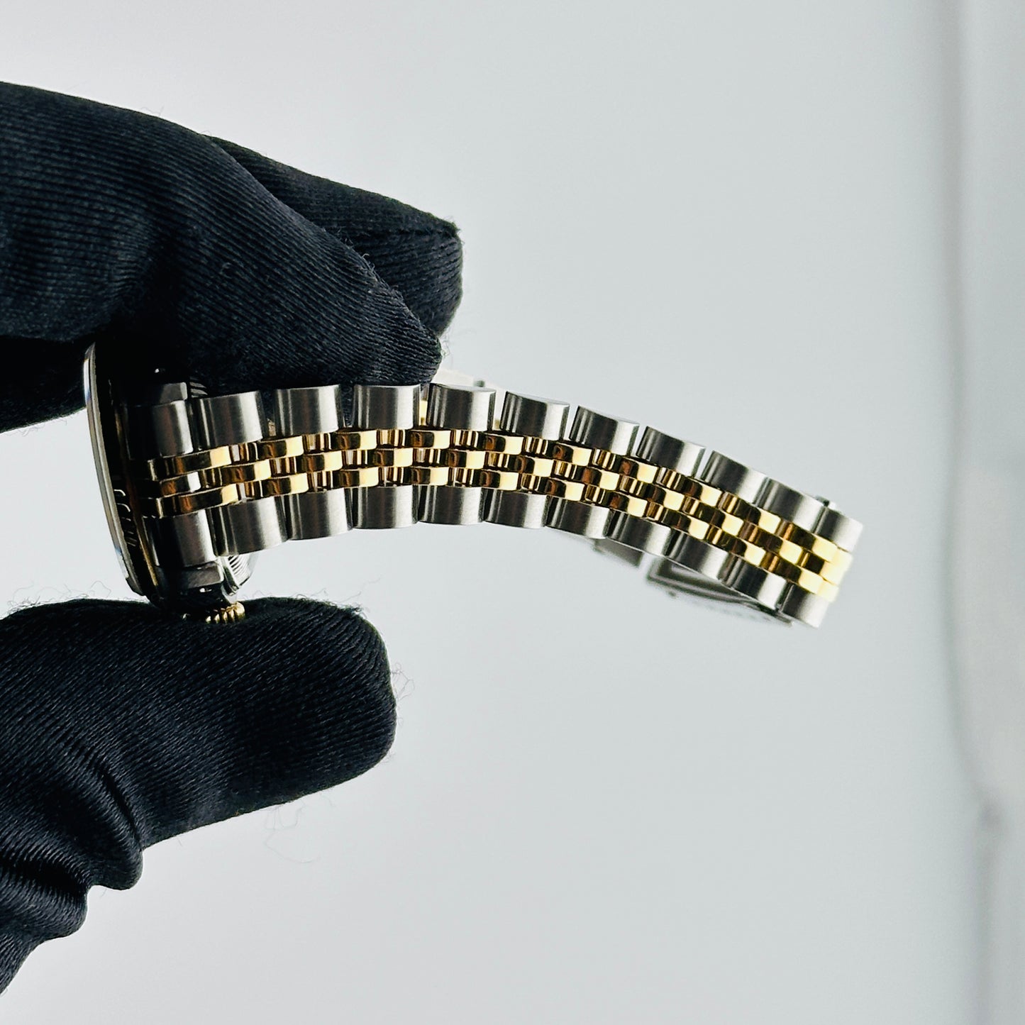 Rolex Datejust Lady Champagne Stick Dial on D Link Jubilee Ref. 69173 Papers 1989 — view 5