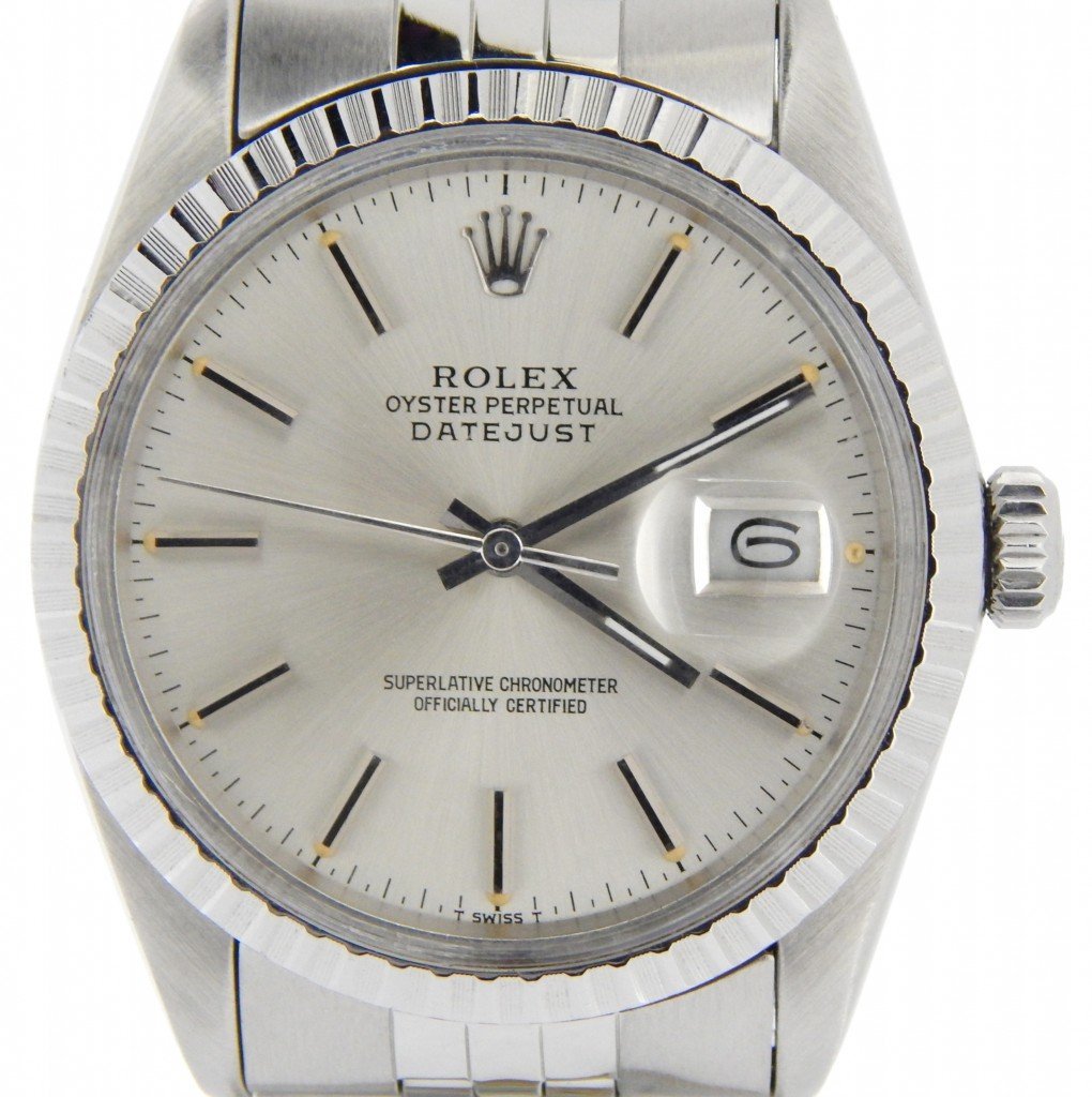 Rolex Datejust Silver Stick Dial on Jubilee Ref. 16030