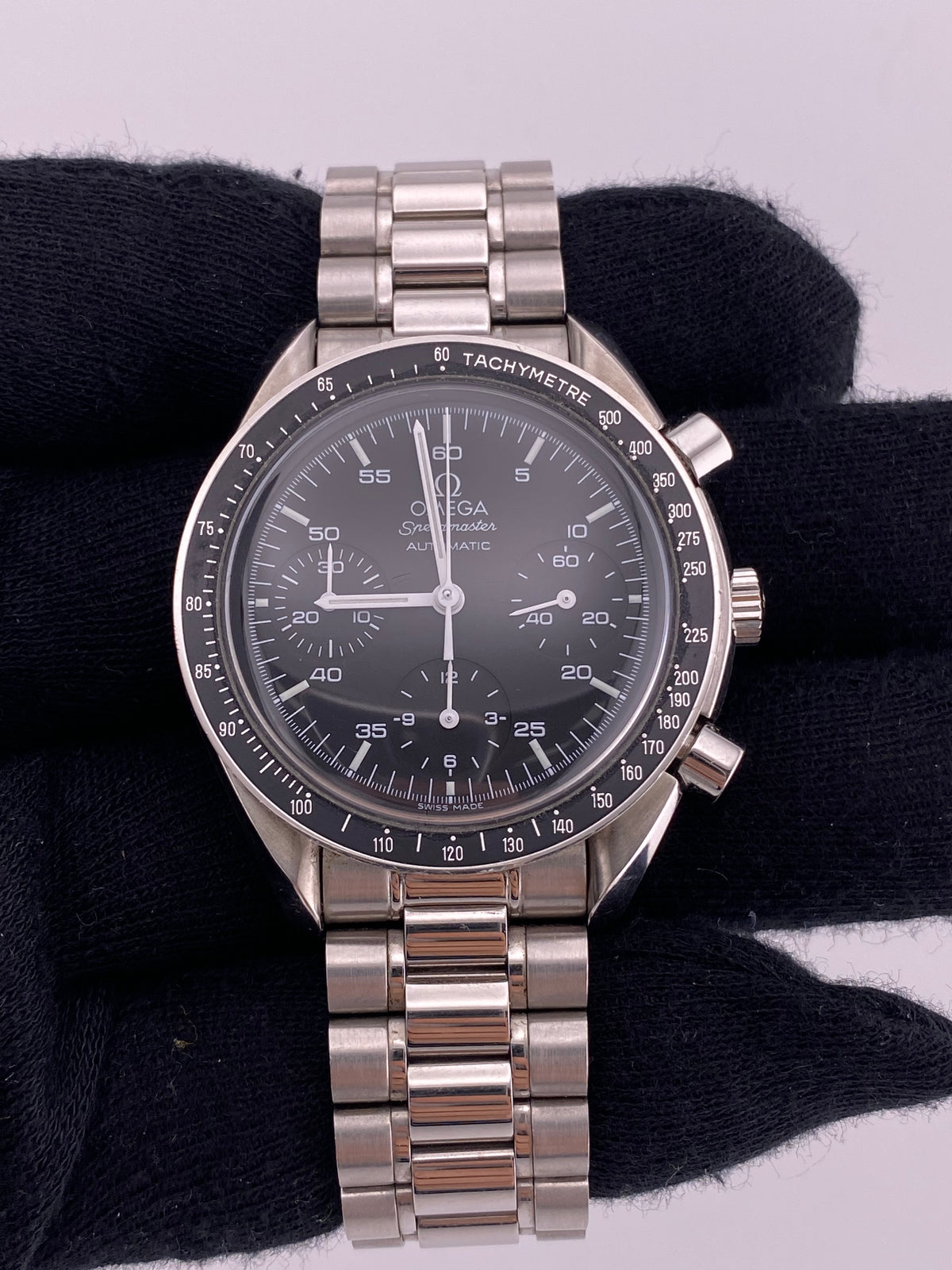Omega Speedmaster Reduced Black Dial on Stainless Steel Ref. 3510.5 — view 2
