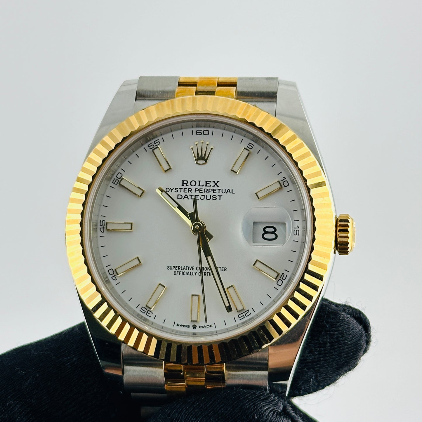 Rolex Datejust White Index Dial on D Link Jubilee Ref. 126333 Card 2023 — view 3