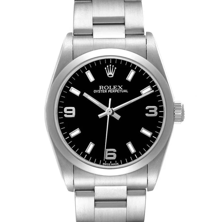 Rolex Oyster Perpetual Black Dial on Oyster Ref. 77080