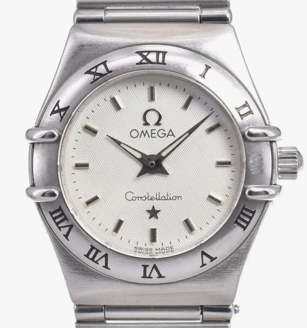 Omega Constellation White Dial on Stainless Steel Bracelet Ref. 1562.3 Card 2004