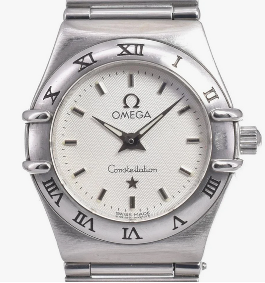 Omega Constellation White Dial on Stainless Steel Bracelet Ref. 1562.3 Card 2004