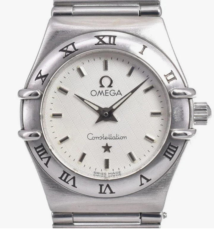 Omega Constellation White Dial on Stainless Steel Bracelet Ref. 1562.3 Card 2004