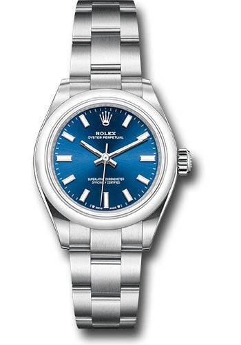 Rolex Oyster Perpetual 28 Med Blue Dial on Oyster Ref. 276200 Card 2025