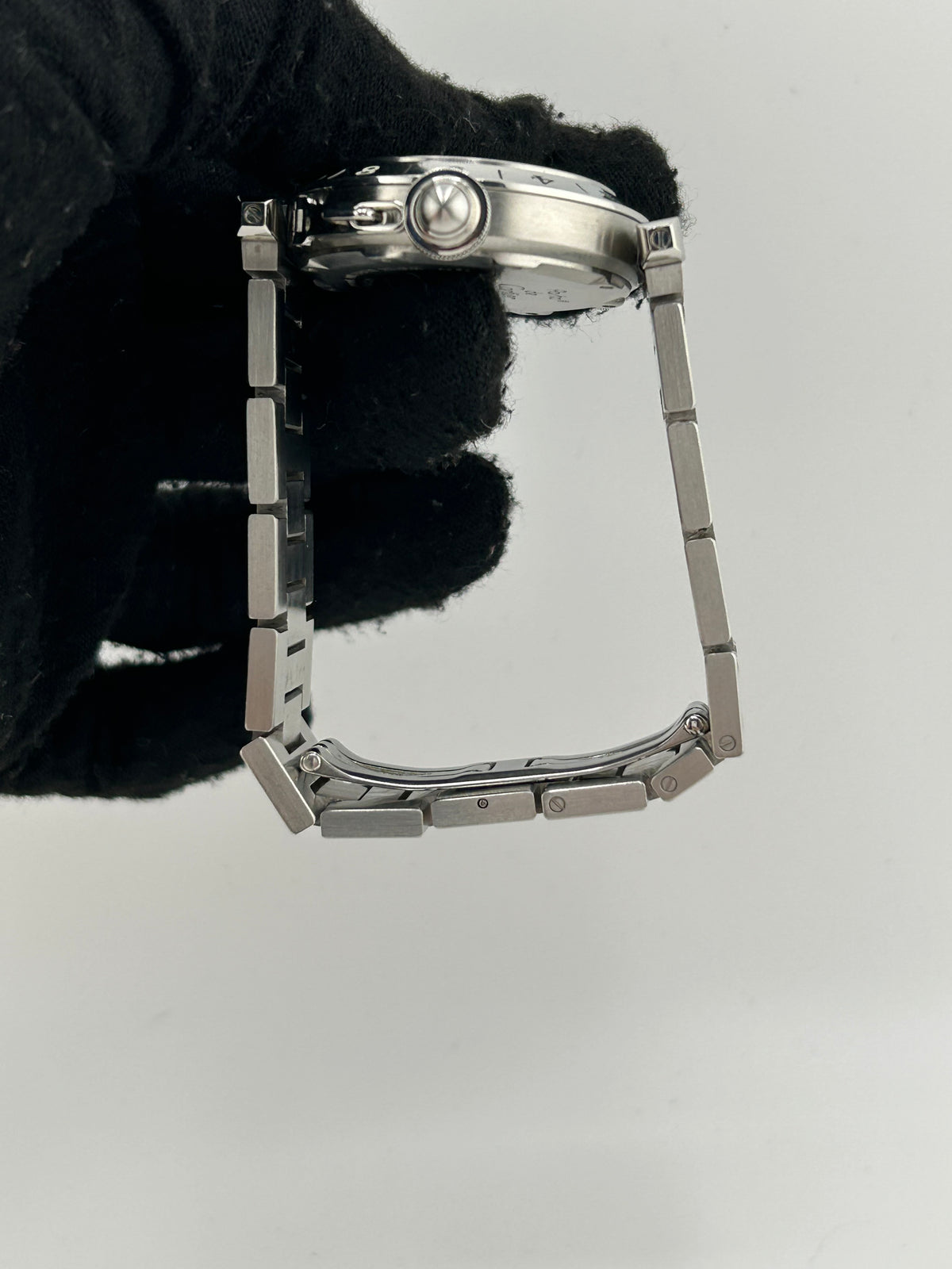 Cartier Pasha Silver Dial on Stainless Steel Bracelet Ref. W31078M7 — view 6