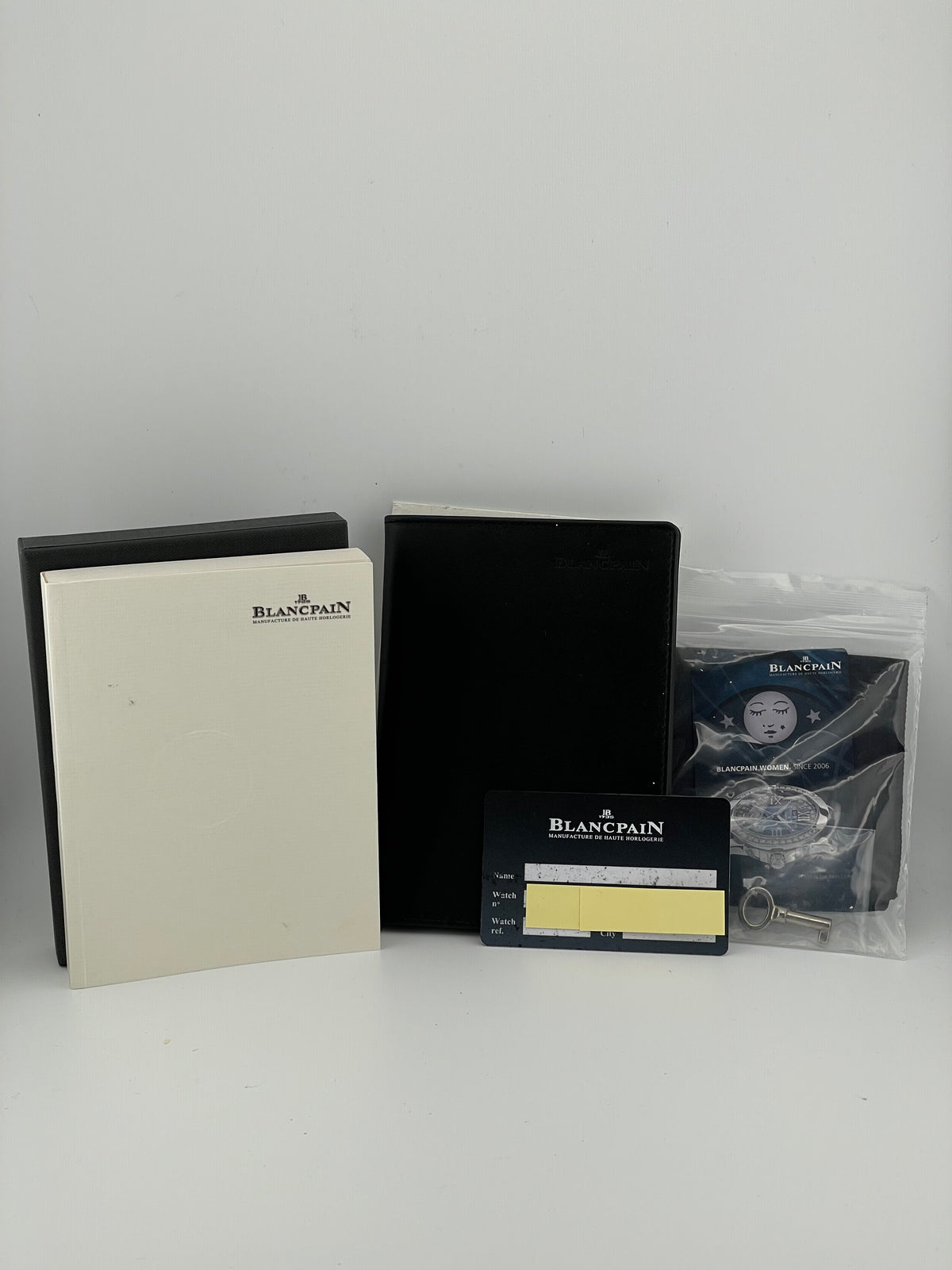 Blancpain Women Black Dial on Generic Leather Ref. 3760-1130-52B Complete 2012 — view 8