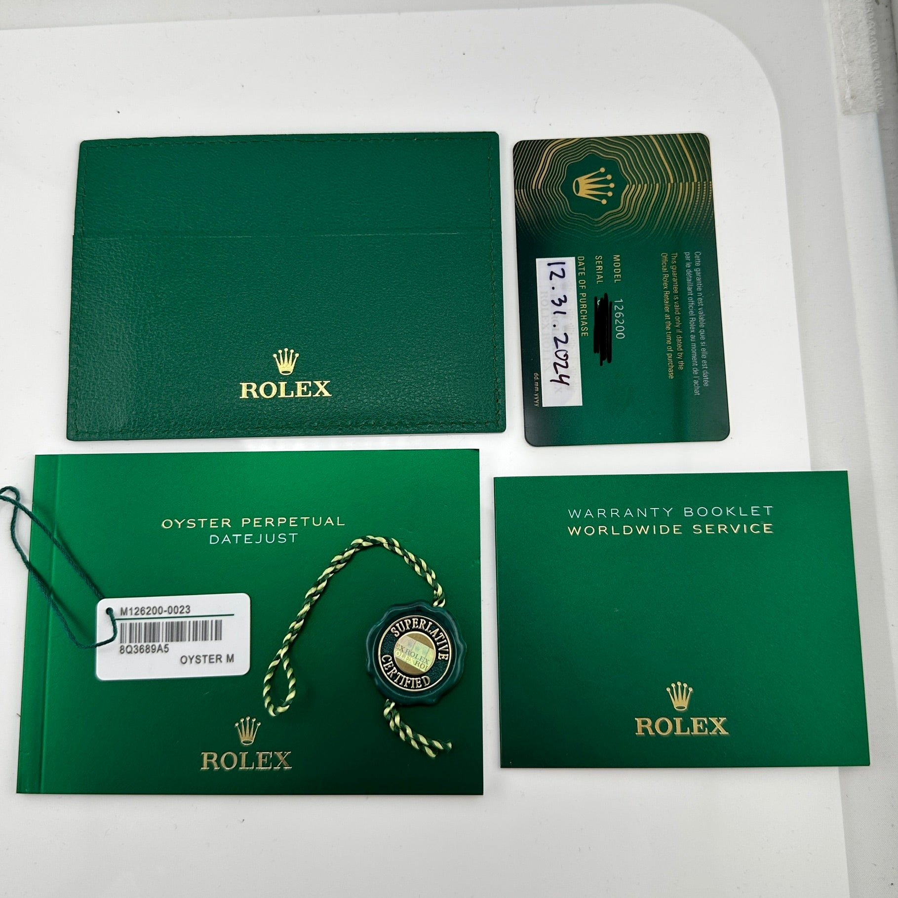 Rolex Datejust Mint Green Dial on D Link Jubilee Bracelet Ref. 126200 Card 2024 — view 2