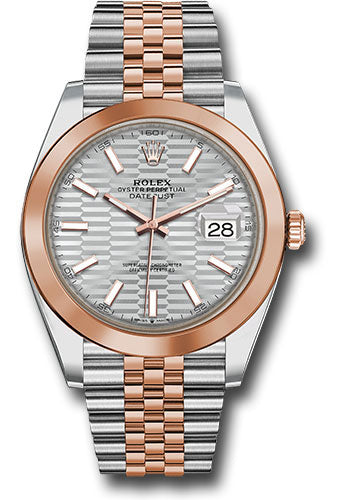 Rolex Datejust 41 Silver Fluted Motif Dial on Jubilee Ref. 126301 Card 2023