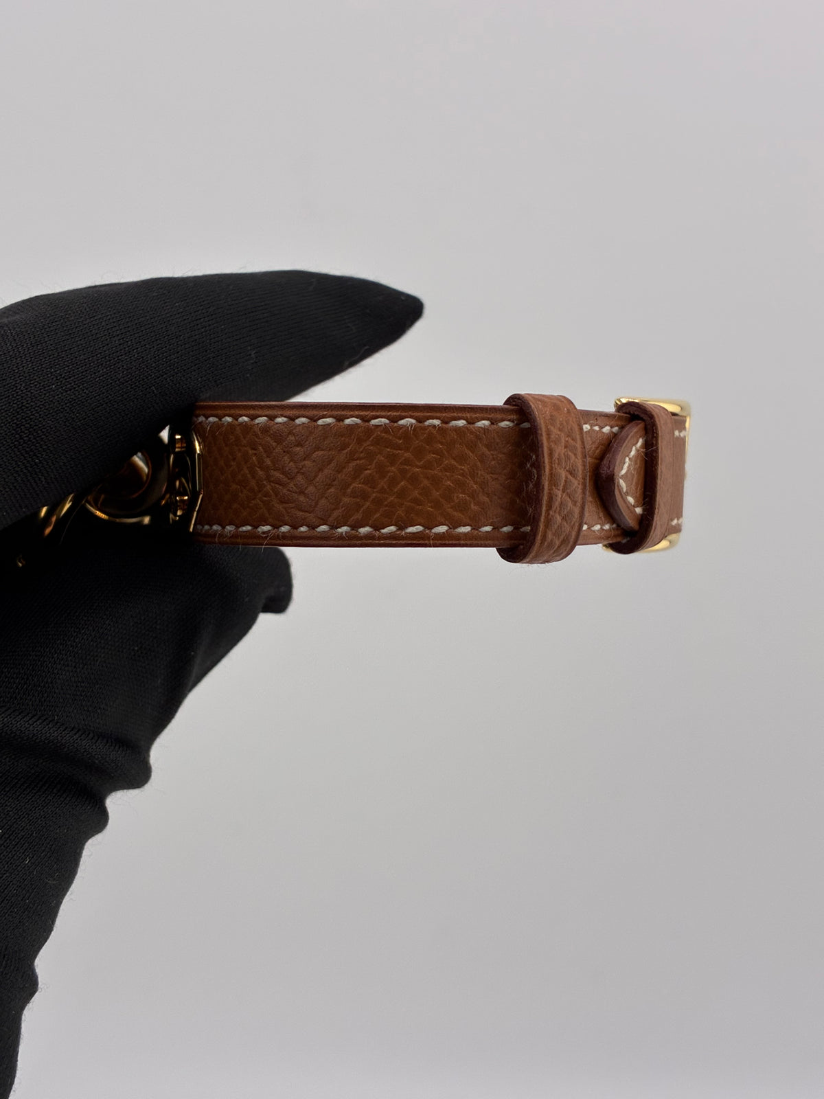 Hermes Kelly Cadenas Gold Dial on Leather Ref. KE1.201 Papers 1997 — view 5
