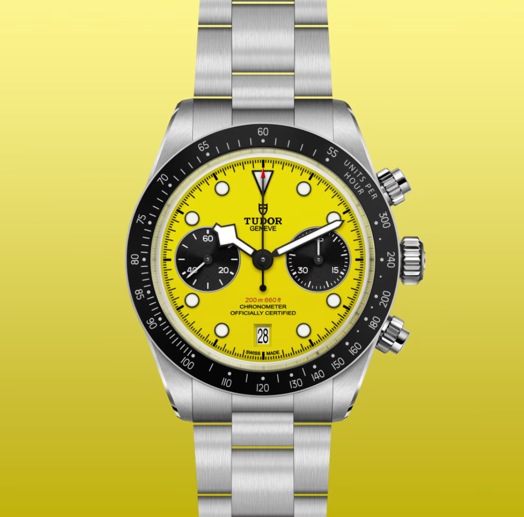 Tudor Black Bay Chrono Yellow With Black Sub Counters Dial on Stainless Steel Bracelet Ref. M79310N-0001 Complete 2026