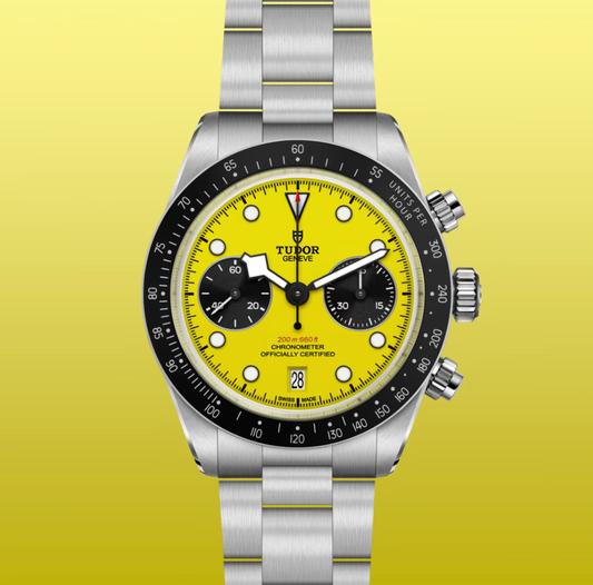 Tudor Black Bay Chrono Yellow With Black Sub Counters Dial on Stainless Steel Bracelet Ref. M79310N-0001 Complete 2026